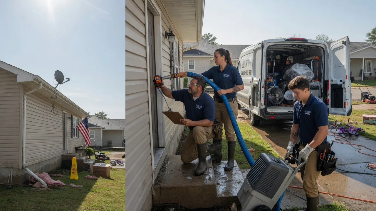 Ceiling Water Damage Restoration in West York, IL near me